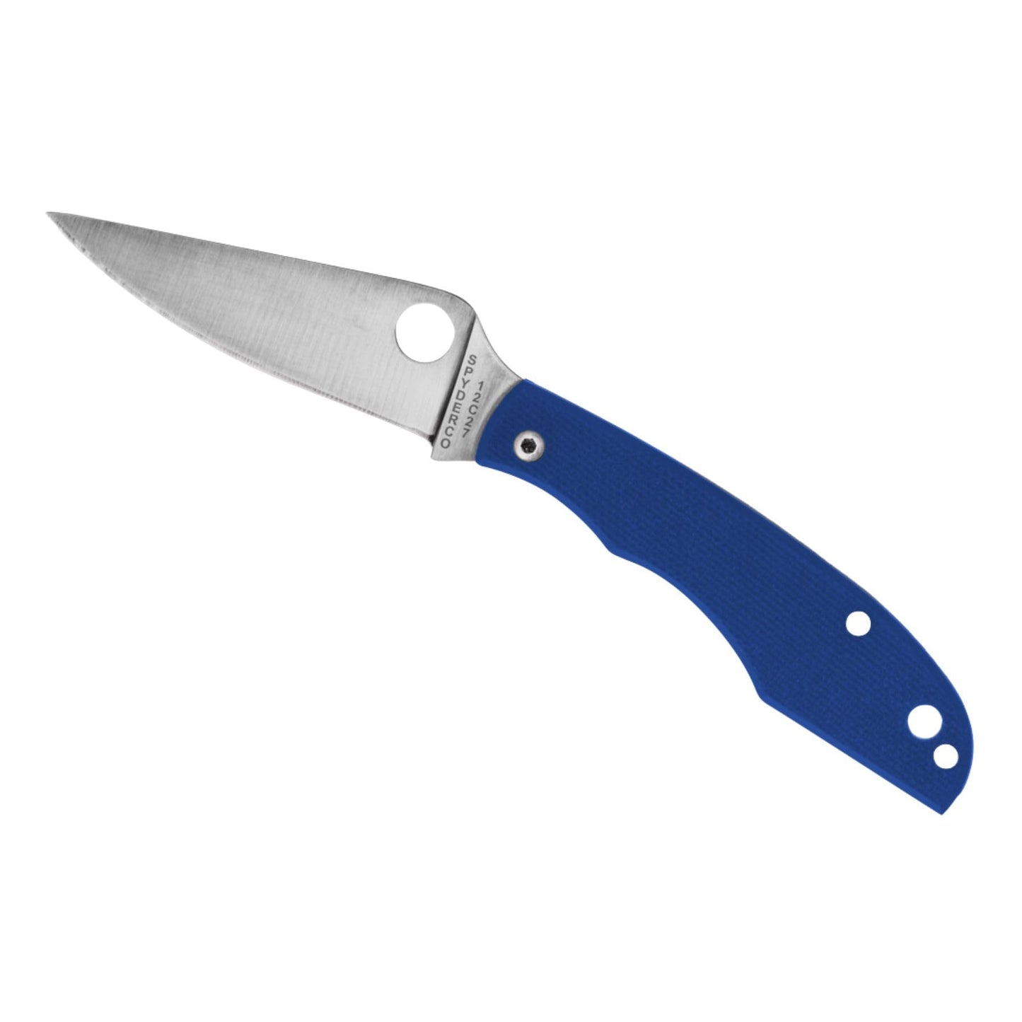 Spyderco Grasshopper Micro-Sized Slipjoint Knife with 2.3" 12c27 Steel Blade and G-10 Handle - EDC Knife for Men and Women, Perfect for Hunting, Tactical, Camping, Survival - PlainEdge - C138GBLP