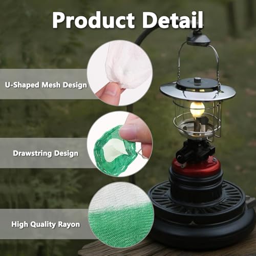 High-Quality Lantern Mantles for Gas Lamps - 12 Pack