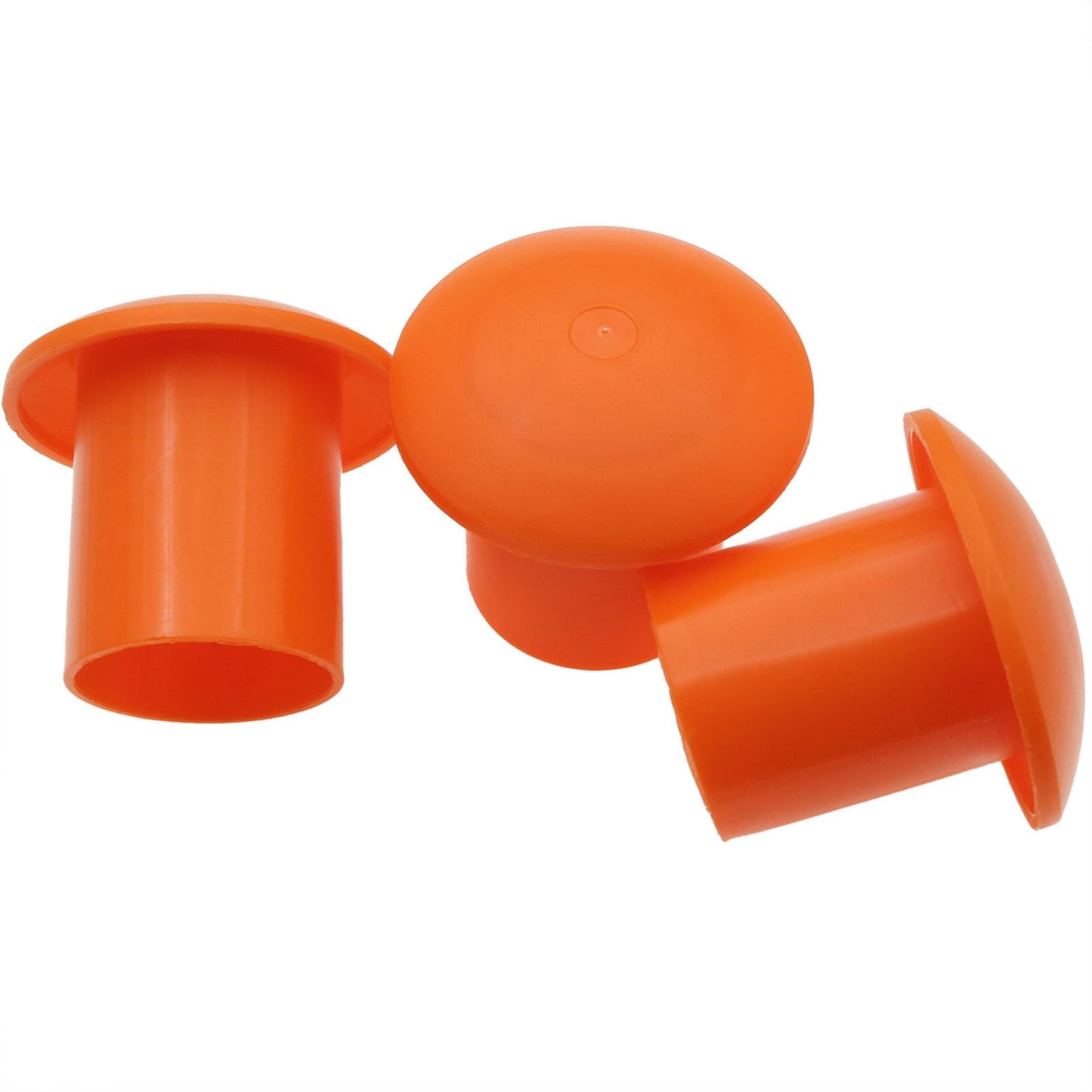 safycaby 14 PCS Plastic Reinforced Survey Rebar Cap Orange Rebar Safety Caps Mushroom Survey Rebar Cap for Diameter 10-25MM Rebar Orange