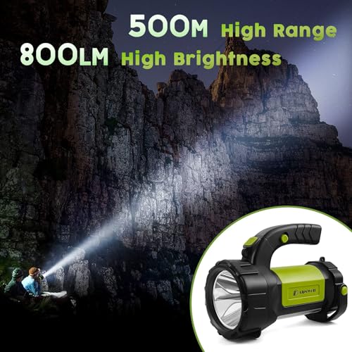 AlpsWolf 2-Pack Rechargeable LED Camping Lanterns 800LM, 3600mAh, IP65 Waterproof