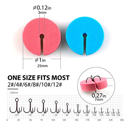 Fishing Hook Covers Bonnets Treble Guards - One Size Fits Most,