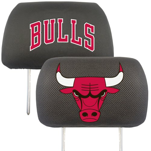 Chicago Bulls Polyester Head Rest Cover - Team Colors