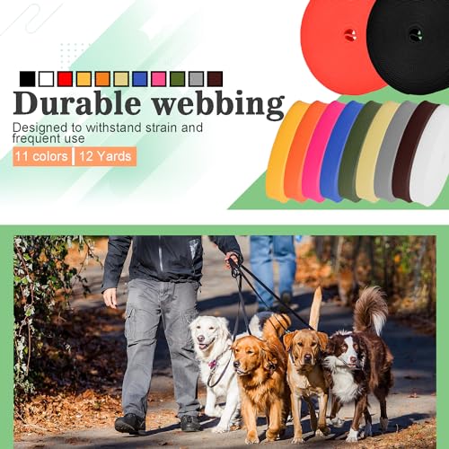 Durable 3/4" Polypropylene Webbing Strap - 12 Yards, Black
