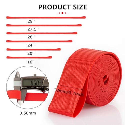 Bicycle Rim Liner Tape - 20" Heavy-Duty Tire Strips Pair