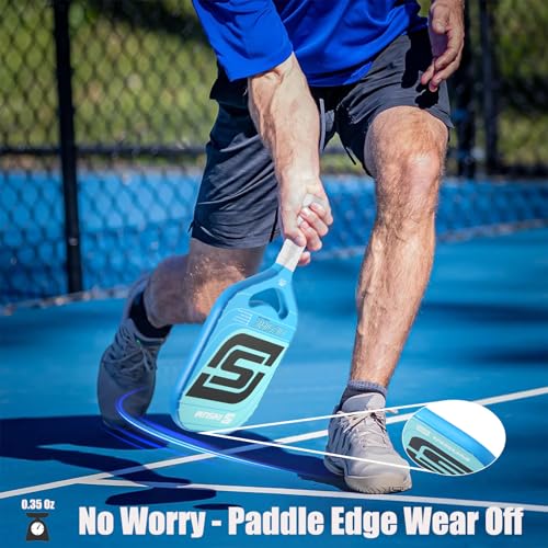 Pickleball Paddle Edge Guard Tape - Protective 20mm V Shape - Black