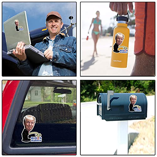 Trump Pissing on Biden Harris Bumper Stickers - 2 Pack