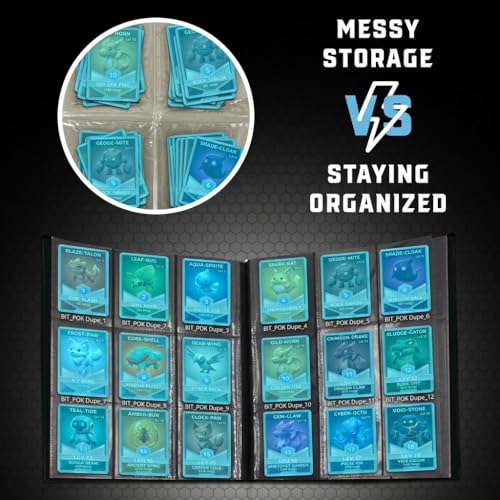 9-Pocket Trading Card Binder - Durable, Acid-Free Storage for TCGs
