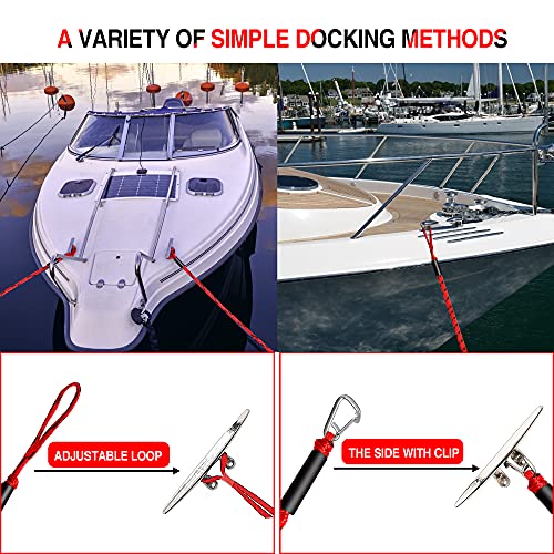 Bungee Dock Line Boat Accessories - Pontoon, Jet Ski, Kayak with 316