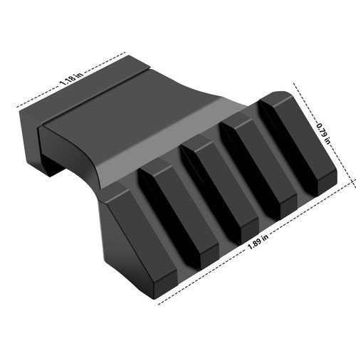 Anovo 45 Degree Offset Rail Mounts,Offset Picatinny Rail Mount Low Profile Aluminum Angled Rail Adapter & Wrench