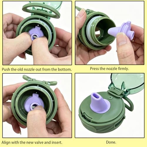 3-Pack Water Bottle Gasket Replacement for Ello Cooper Travel Tumblers