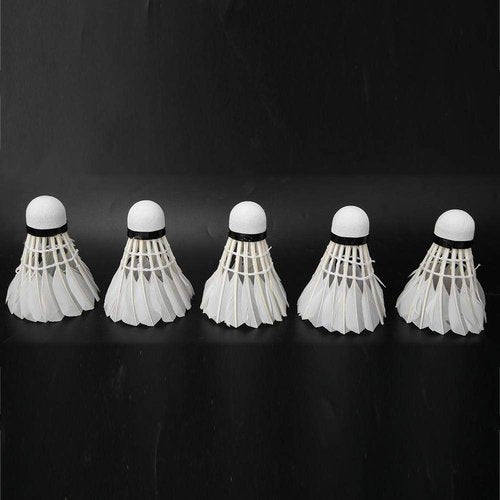 ZJchao 5PCS Feather Badminton Shuttlecocks Birdies, Faux Flying Stable Badminton Balls for Indoor and Outdoor Games Activity Training