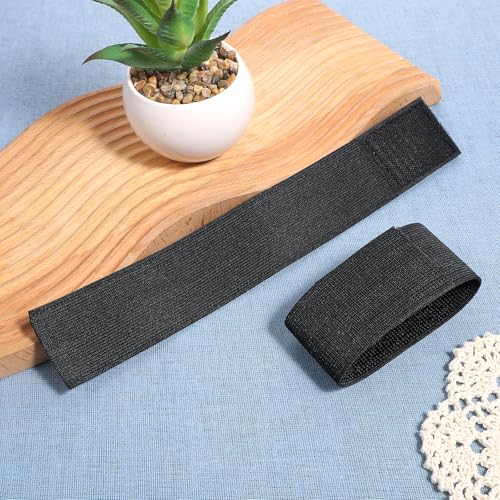Elastic Polyester Ankle Boot Straps - 2 PCS Black Adjustable Bands