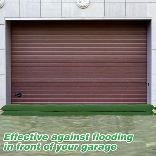 4Pcs 10'¡¿ 6'' Long Sand Bags for Flooding - Thickened Canvas Flood Protection Sandbag Tube with Elastic Band, Reusable Flood Rain Wind Barrier Sand Bag Tube for Door Window Flood Control