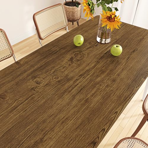 Wallercity Vintage Brown Wood Grain Contact Paper for Kitchen Countertop Rustic Peel and Stick Countertops Wallpaper for Cabinets Shelf Backdrop Vinyl Waterproof Self Adhesive Wooden Wrap 15.8x78.7 IN