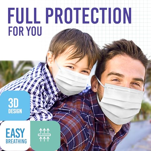 Disposable Face Masks for Kids and Adults - 3 Size Options