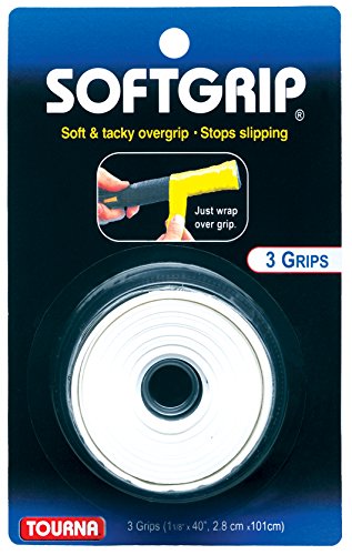 SoftGrip Overgrip Tennis Racquet - White