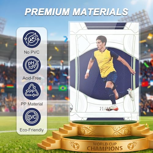 100 Count Soft Card Sleeves - Premium Clear Trading Card Protectors