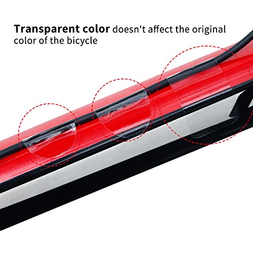 Bicycle Chainstay Protector - 3 Pieces Clear PVC Covers