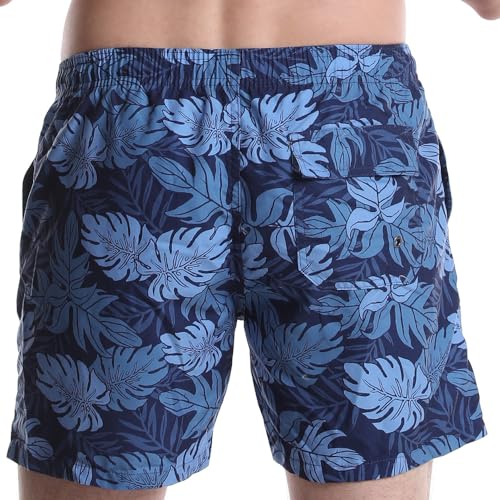 Men's Quick Dry Swim Trunks - Beach Vacation Board Shorts - X-Large