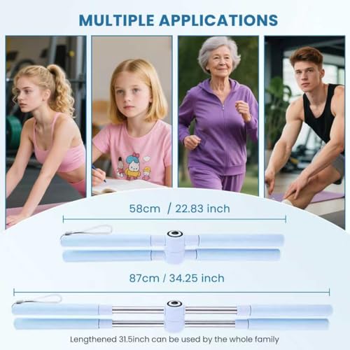 Posture Correction Yoga Stick for Back Pain Relief - Grey