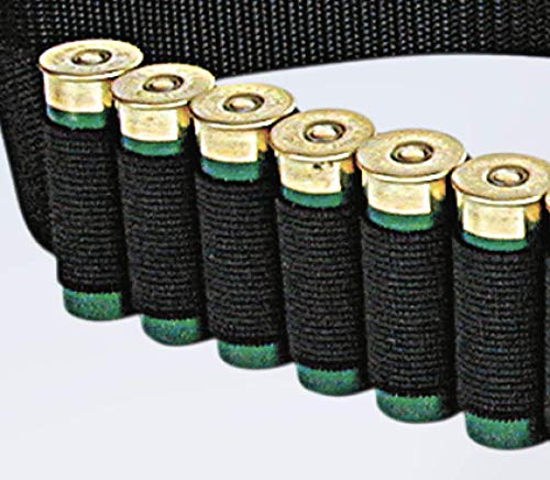 Shotgun Shell Belt Holder for 25 Shells - Adjustable Black