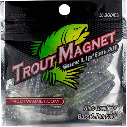 Trout Magnet 50-Pack Split-Tail Grub Body Pack - Millie