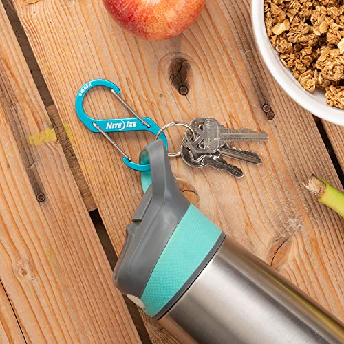 Dual Carabiner S-Biner Size 3 - Lightweight Aluminum, Blue