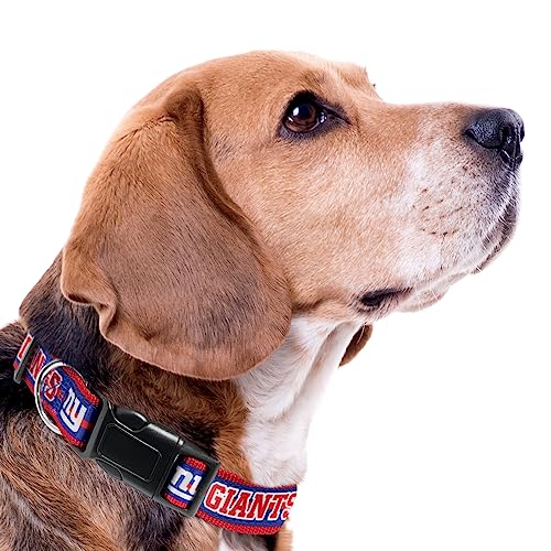 NFL New York Giants Dog Collar - Medium, Durable & Padded