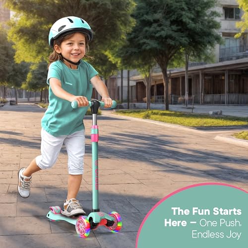 3-Wheel Kids Scooter with Adjustable Handlebar - Candy