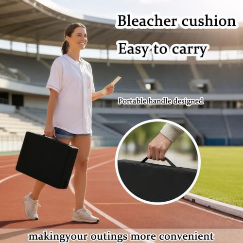 Foreard Waterproof Stadium Seat Cushion 3.15 Inches Thick Portable Bleacher Pad