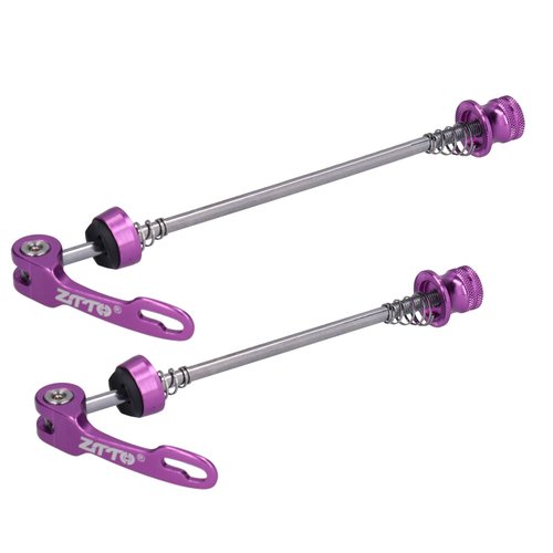 FLEXMAN 1 Pair Universal Bikes Axle, Road Mountain Bikes Quick Release Skewers Bike Front Rear Skewer Accessory (Purple)