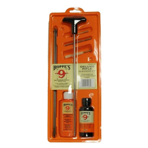 Hoppe's Cleaning Kit for .17-.204 Caliber with 3 Piece Steel Rod, Clam