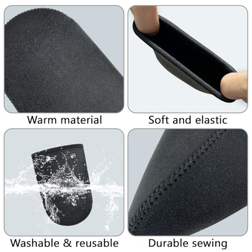 Reusable Neoprene Toe Covers - 3mm Heated Toe Warmers (2 Pairs)