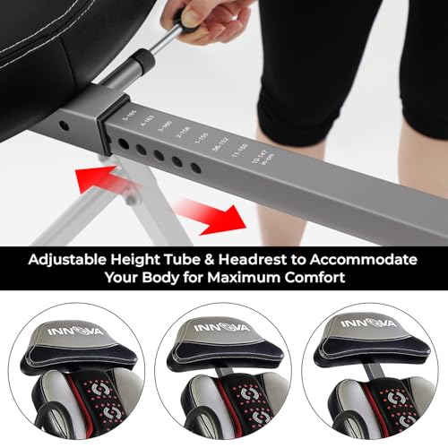 Advanced Heat and Massage Inversion Table - Light Gray