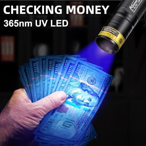 Rechargeable 365nm UV Flashlight - Blacklight Detection Tool