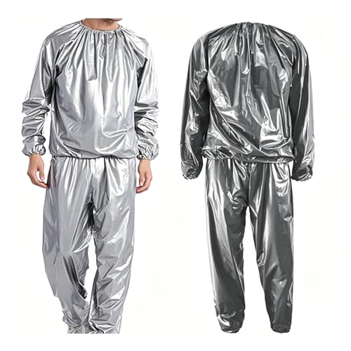 Sauna Sweat Suit for Weight Loss - Silver, Medium