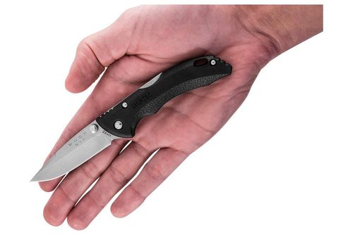 Buck Knives 284 Bantam BBW Folding EDC Knife, 2-3/4” Pocket Knife Blade, Nylon Handle, 420HC Stainless Steel Drop Point Folding Blade, Made in the USA, Black, 1.5 oz