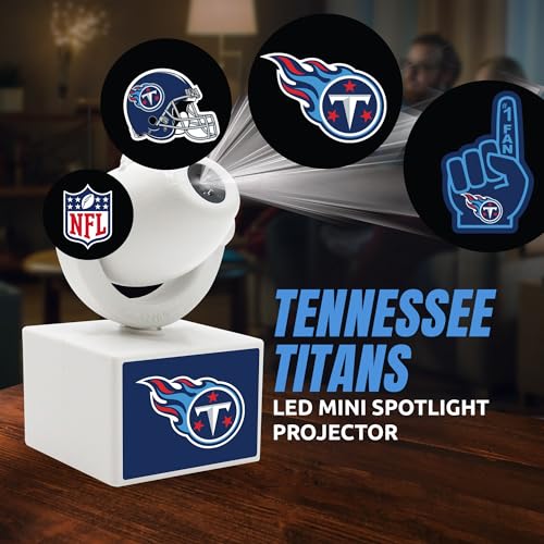 Tennessee Titans LED Mini Spotlight Projector - Adjustable & Rechargeable