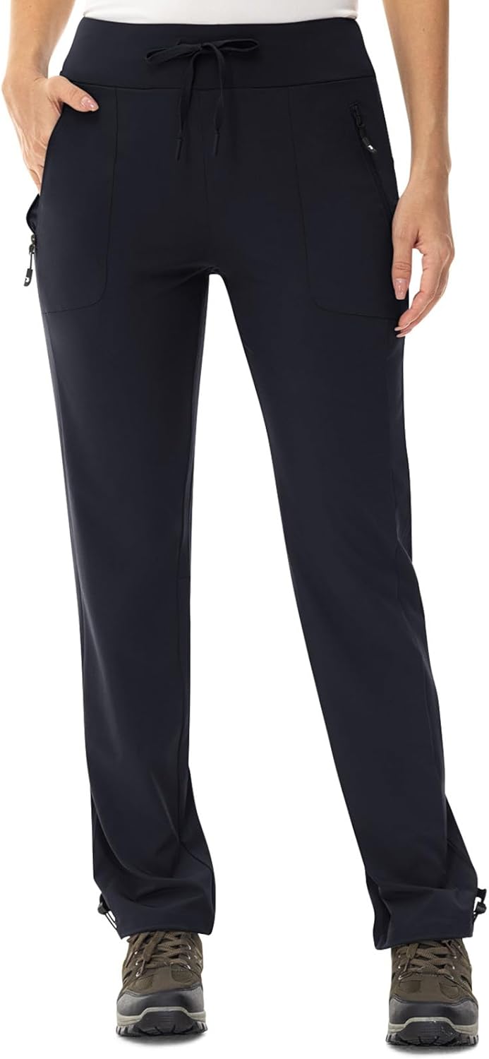 TBMPOY Women's Hiking Pants - Lightweight, Water-Resistant, Quick-Dry with Zipper Pockets | Travel & Outdoor