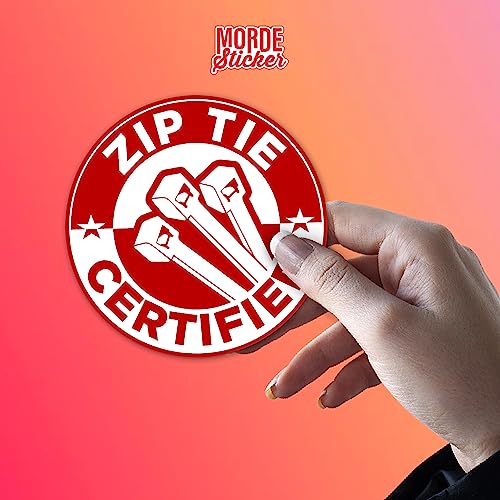 Zip Tie Certified Sticker - 2" Die-Cut Vinyl Sticker - 3 Pcs