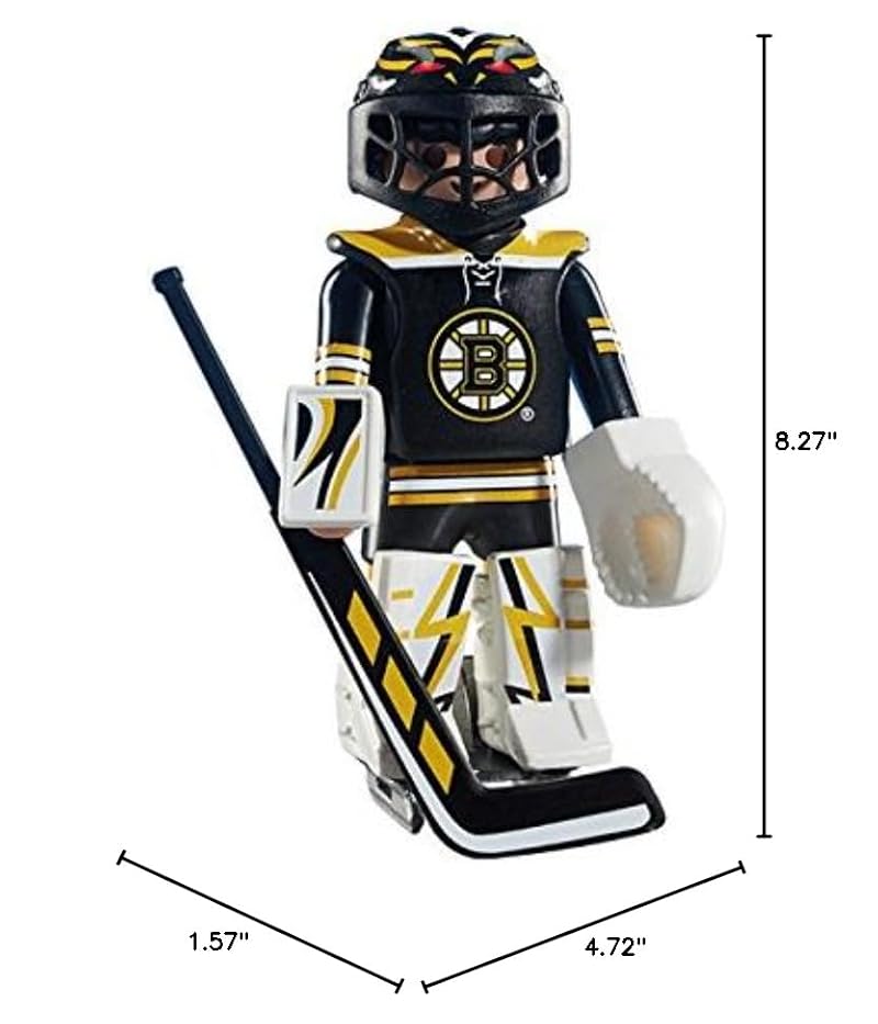 NHL Boston Bruins Goalie Figure with Jersey & Gear