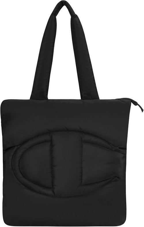 Champion Quilted Billie Tote Bag - Memory Cloth, Zip Closure for Work & Travel | Stylish & Versatile