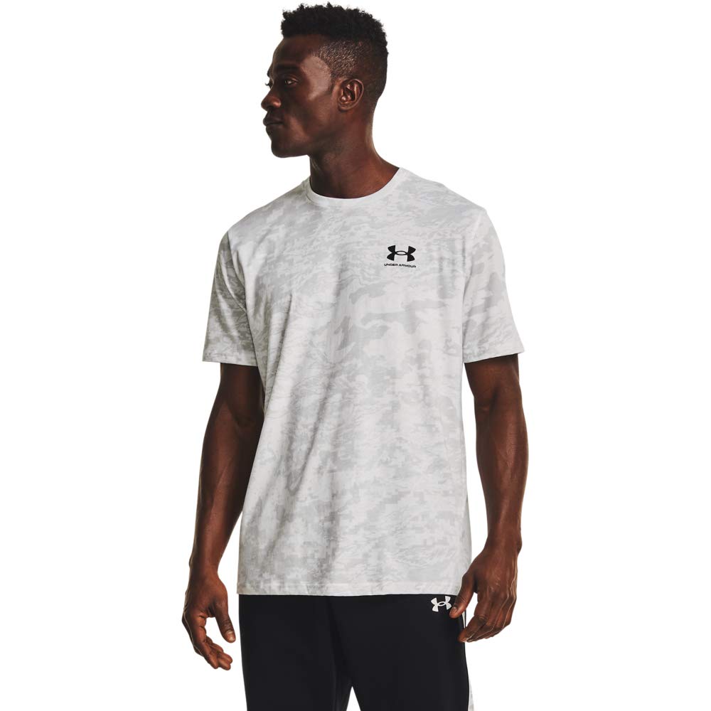 Under Armour ABC Camo Short Sleeve T-Shirt, White (100)/Mod Gray, X-Large