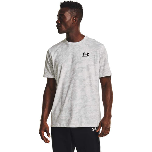 Under Armour ABC Camo Short Sleeve T-Shirt, White (100)/Mod Gray, X-Large
