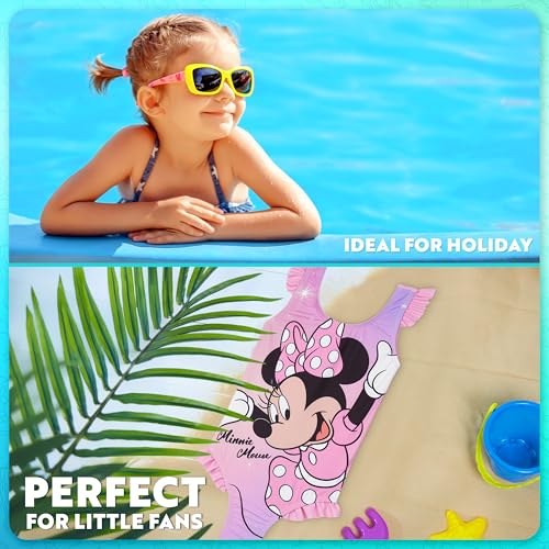 Get Trend Toddler Girls One Piece Swimsuit 3-4T Pink Minnie Mouse Beach Pool