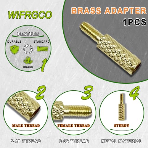 Brass Thread Adapter Set - 5-40 to 8-32, 8-32 to 5/16-27, 8-32 to 10-32