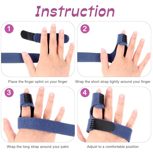 Breathable Trigger Finger Splint - Adjustable Finger Brace Stabilizer