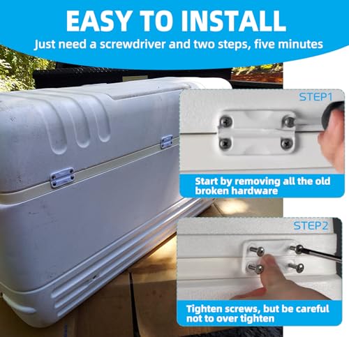 Replacement Cooler Hinges with Screws for Igloo Coolers