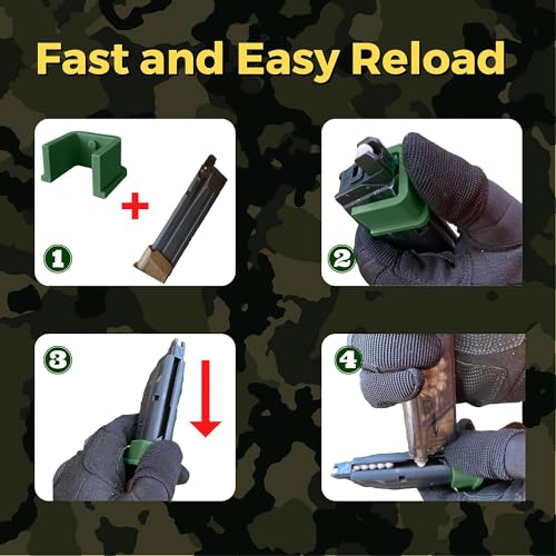 Airsoft Speed Loader for Pistol Magazines - Dark Green