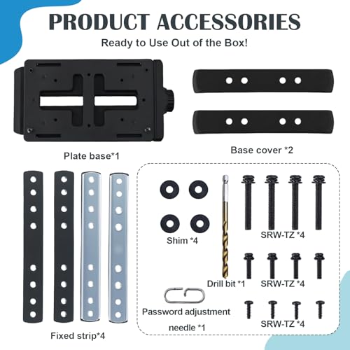 KPOCKED Adapter Plate Set with Lock for Bike Rack Cargo & Baskets